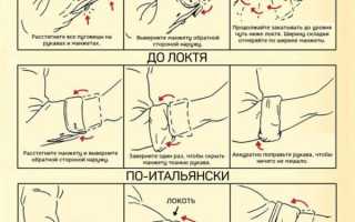 Как правильно заворачивать рукава на рубашке — 3 простых способа