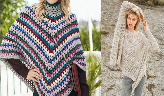 Накидки крючком со схемами и описаниями пошагово