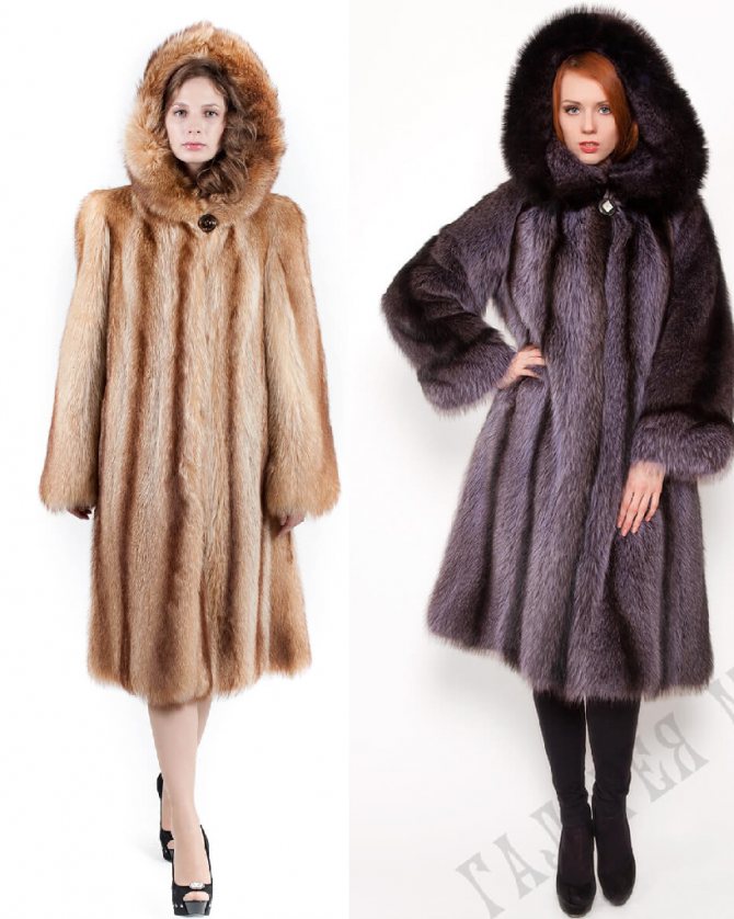 Шуба из енота фото