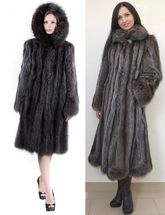 Шуба из енота фото