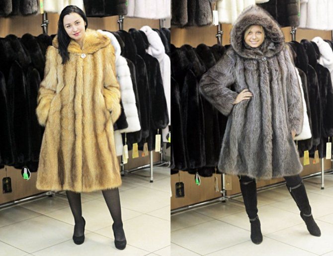 Шуба из енота фото